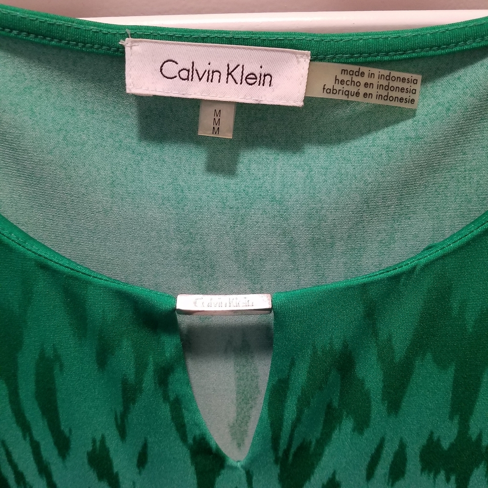 Calvin Klein_Eyelete Mixed Pattern Top - Picture 4 of 9